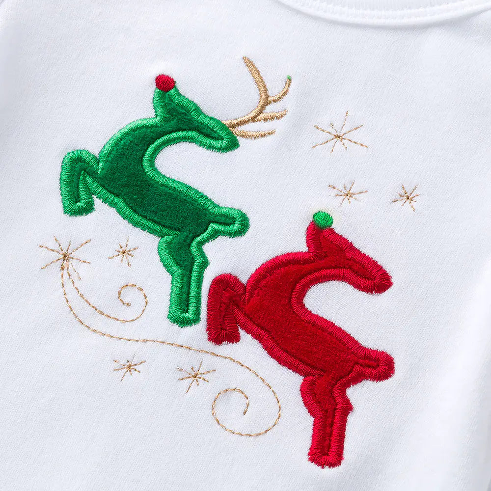 Christmas Short Sleeve Baby Clothing for Ages 0-2